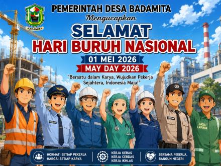 MAY DAY 2026 MENGUSUNG TEMA KOLABORASI BERSAMA MEWUJUDKAN KEMAJUAN INDUSTRI & KESEJAHTERAAN BURUH
